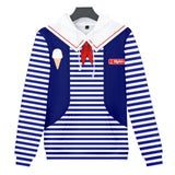 3D Graphic Sailor Suit Print Daily Hoodie Pullover Coat Jacket Sportswear for Kids Teen Adult