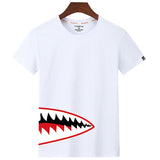 Fashion Cute Shark Printed Short Sleeve Cotton Casual T-shirt