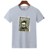 Summer Men's Project Print Short Sleeve Cotton Casual T-shirt