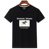 Fashion Summer Casual Cotton Tee Plain T-shirt Sweet Work Bee Print
