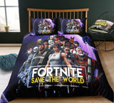 Fortnite Bedding Suit Quilt Cover Set - Soft and Fade Resistant