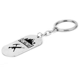 3pcs Game Fortnite Stainless Steel Dog Tag Pendant Keychain
