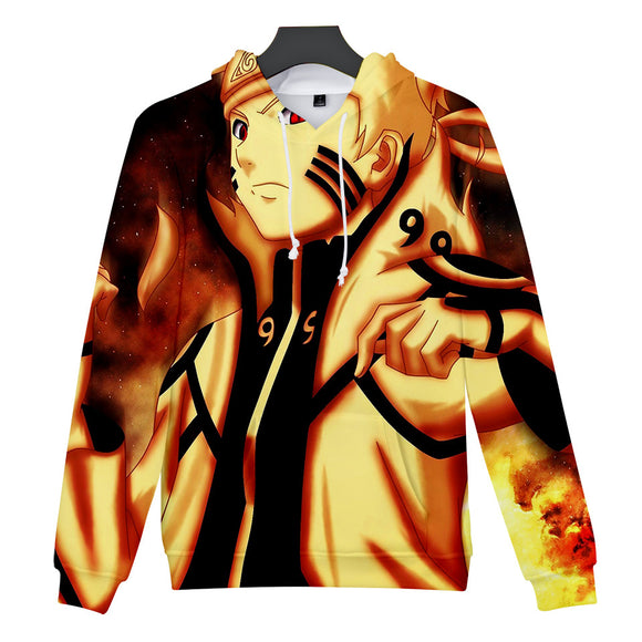 Fortnite Naruto Uzumaki Hoodies 3D Printed Casual Jumper for Kids Teen Adult