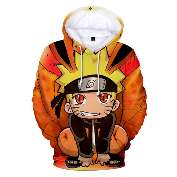 Fortnite Naruto Uzumaki Hoodies 3D Printed Casual Jumper for Kids Teen Adult