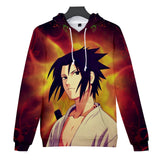 Fortnite Naruto Sasuke Uchiha Hoodies 3D Printed Casual Jumper for Kids Teen Adult