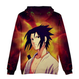 Fortnite Naruto Sasuke Uchiha Hoodies 3D Printed Casual Jumper for Kids Teen Adult