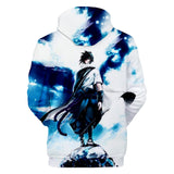 Fortnite Naruto Sasuke Uchiha Hoodies 3D Printed Casual Jumper for Kids Teen Adult