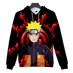 Fortnite Naruto Uzumaki Hoodies 3D Printed Casual Jumper for Kids Teen Adult