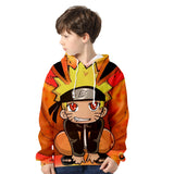Fortnite Naruto Uzumaki Hoodies 3D Printed Casual Jumper for Kids Teen Adult