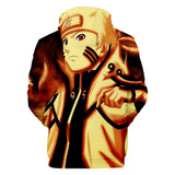 Fortnite Naruto Uzumaki Hoodies 3D Printed Casual Jumper for Kids Teen Adult