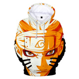 Fortnite Naruto Uzumaki Hoodies 3D Printed Casual Jumper for Kids Teen Adult