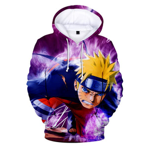 Fortnite Naruto Uzumaki Hoodies 3D Printed Casual Jumper for Kids Teen Adult