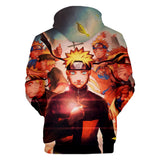 Fortnite Naruto Uzumaki Hoodies 3D Printed Casual Jumper for Kids Teen Adult