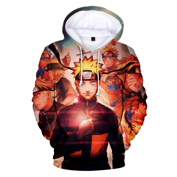 Fortnite Naruto Uzumaki Hoodies 3D Printed Casual Jumper for Kids Teen Adult