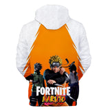 Fortnite Naruto Uzumaki Hoodies 3D Printed Casual Jumper for Kids Teen Adult