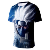 Fortnite Naruto Kakashi Hatake T-shirts Sports Summer Top Tees Xmas Birthday Gift