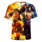 Fortnite Naruto Uzumaki Sasuke Uchiha T-shirts Sports Summer Top Tees Xmas Birthday Gift