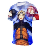 Fortnite Naruto Uzumaki Sasuke Uchiha Sakura T-shirts Sports Summer Top Tees Xmas Birthday Gift