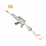 3pcs Fortnite Game Peripheral Pickaxe Axe Gun Keychain Pendant