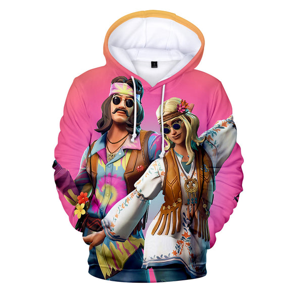 Fortnite Hoodie - Season 7 Hippie - 3D Printing Graphic Trend Clothes Jumper