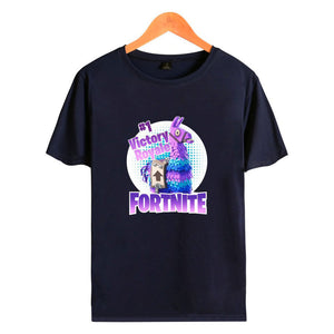 Victory Royale Fortnite Llama Color Llama Short Sleeve T-Shirts for Adult Kids