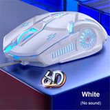 G5 6 Button 7 Color 3200DPI Mute Wired Mouse USB Computer Gaming Mouse