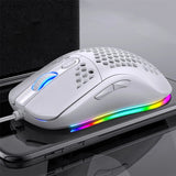 G7 Wired Gaming Mouse 7200DPI RGB Backlight Computer Honeycomb Hollow Mice