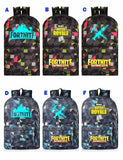 Grid Game Fortnite Printed Backpack Canvas School Bags