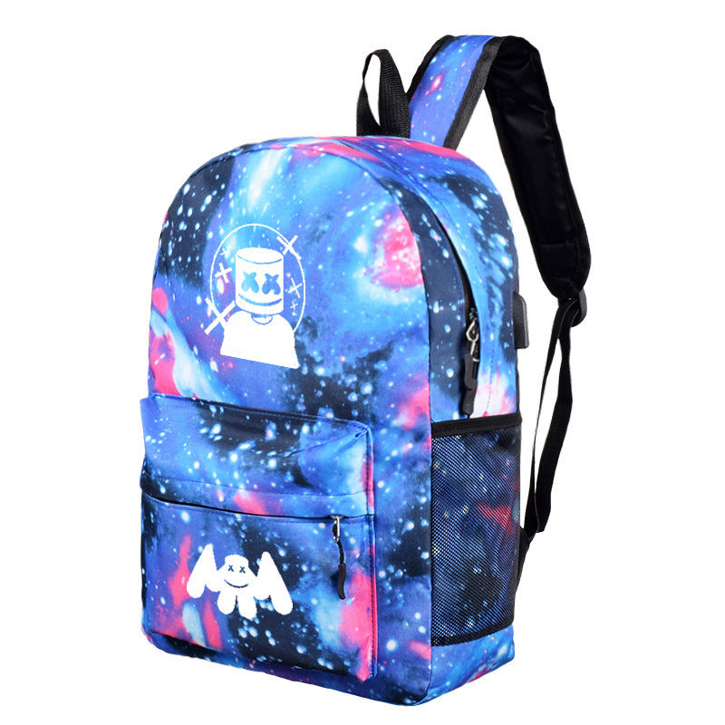 Galaxy marshmello backpack deals