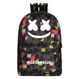 Color Grid DJ Marshmello Printed Backpack Canvas School Bags