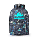 Grid Game Fortnite Printed Backpack Canvas School Bags