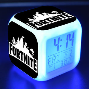 Fortnite Color-Changing Night Light Digital Alarm Clock