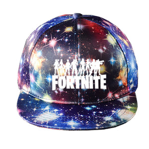 Game Fornite Print Sun Hat Galaxy Starry Snapback Baseball Cap