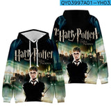 Harry Potter Hoodie 3D All Print Pullover Unisex Jumper