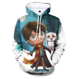 Harry Potter Hoodie 3D All Print Pullover Unisex Sweatshirt