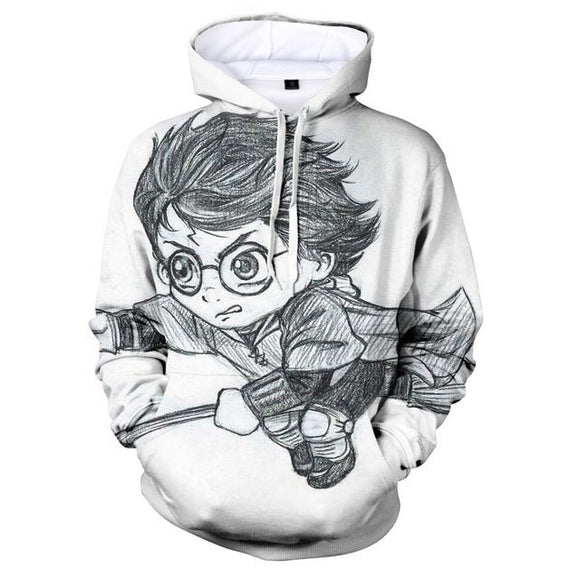 Harry Potter Hoodie 3D All Print Pullover Unisex Sweatshirt