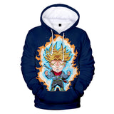 Hot Anime Cartoon Dragon Ball Cosplay Navy Blue Hoodie Sweatshirts Tracksuit Jumper Kids Adult