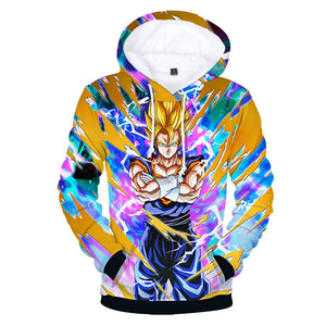 Hot Anime Cartoon Dragon Ball Goku Cosplay Color Hoodie Sweatshirts Tracksuit Jumper Kids Adult