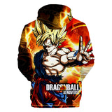 Hot Anime Cartoon Dragon Ball Goldren Goku Cosplay Hoodie Sweatshirts Tracksuit Jumper Kids Adult