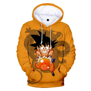 Hot Anime Cartoon Dragon Ball Cosplay Hoodie Sweatshirts Tracksuit Jumper Kids Adult