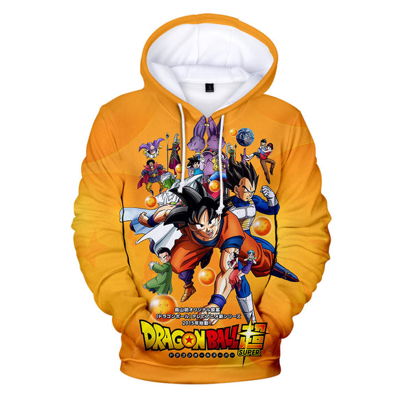 Hot Anime Cartoon Dragon Ball Cosplay Hoodie Sweatshirts Tracksuit Jumper Kids Adult