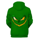 Hot Christmas Cartoon The Grinch Cosplay Hoodie Sweatshirts Tracksuit Jumper Kids Adult