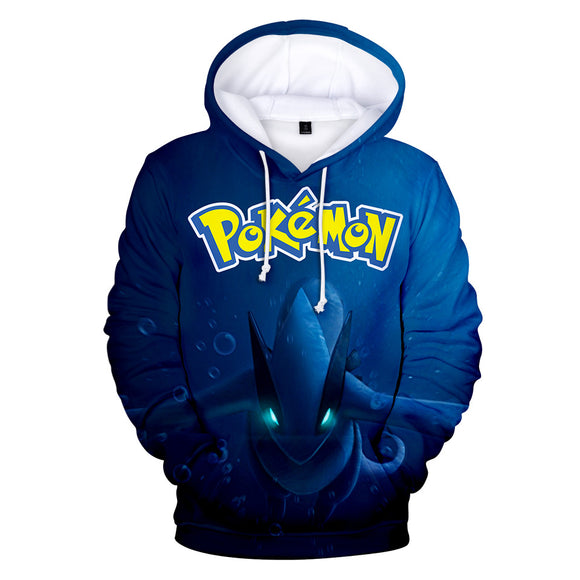 Hot Cartoon Pokemon Go Dragon Jumper Casual Sports Hoodies for Kids Youth Adult