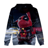 Hot Cartoon Pokemon Detective Pikachu Black Jumper Casual Sports Hoodies for Kids Youth Adult