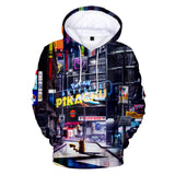 Hot Cartoon Pokemon Detective Pikachu Black Jumper Casual Sports Hoodies for Kids Youth Adult