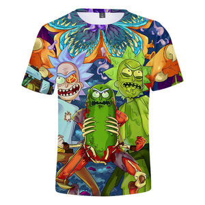 Rick and Morty Casual 3D Graphic T-shirts Unisex for Kids & Alduts