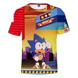 Hot Game Cartoon Sonic The Hedgehog 3D Printed Casual Sports T-Shirts Summer Top for Adult Kids