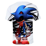 Hot Game Cartoon Sonic The Hedgehog 3D Printed Casual Sports T-Shirts Summer Top for Adult Kids