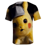 Hot Game Cartoon Pokeman Go Pikachu 3D Graphic Casual Sports T-Shirts Summer Plus Size Top