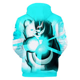 Hot Game Danganronpa Cartoon Cosplay Light Blue Hoodie Pullover Sweatshirts Unisex Tracksuit Jumper